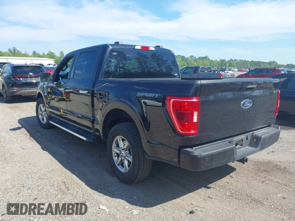 2023 Ford F-150 XL with VIN 1FTEW1C54PFB84125, listed as a IAAI auction lot 42045019 with 43,376 mi miles. Bid and sale history available at carsss.com. Image 3.