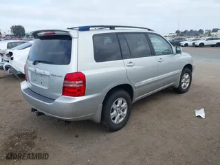 2003 Toyota Highlander with VIN JTEHF21A630127436, listed as a IAAI auction lot 42098538 with 123,561 mi miles. Bid and sale history available at carsss.com. Image 4.