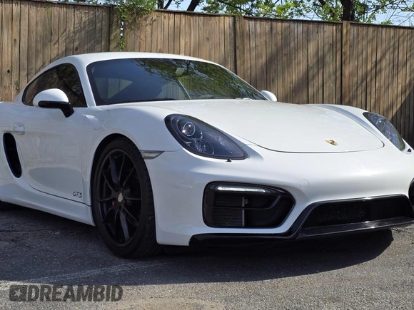 2016 Porsche Cayman S with VIN WP0AB2A88GK185895, listed as a Copart auction lot 54412305 with 27,100 mi miles and Salvage Title. Bid and sale history available at DreamBid. Image 1.