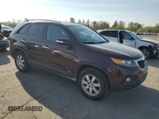 2011 Kia Sorento LX with VIN 5XYKTCA12BG128360, listed as a Copart auction lot 54134255 with 110,535 mi miles and Salvage Title. Bid and sale history available at DreamBid. Image 4.