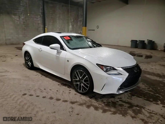 2018 Lexus RC with VIN JTHS85BC7J5004457, listed as a Copart auction lot 43921105 with 0 mi miles and Salvage Title. Bid and sale history available at carsss.com. Image 13.