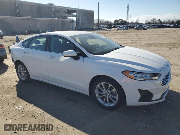 2020 Ford Fusion SE with VIN 3FA6P0H74LR129120, listed as a Copart auction lot 49111985 with 51,402 mi miles and Salvage title. Bid and sale history available at DreamBid. Image 4.