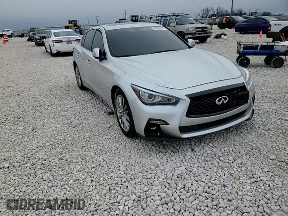2020 Infiniti Q50 Luxe with VIN JN1EV7AP9LM207806, listed as a Copart auction lot 46036605 with 45,301 mi miles and Salvage Title. Bid and sale history available at DreamBid. Image 10.