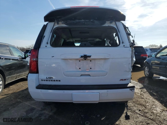 2020 Chevrolet Suburban Premier with VIN 1GNSKJKJXLR123259, listed as a Copart auction lot 46434524 with 118,367 mi miles. Bid and sale history available at carsss.com. Image 6.