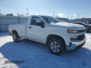 2019 Chevrolet Silverado 1500 Work Truck with VIN 3GCNWAEF5KG311798, listed as a Copart auction lot 44961625 with 61,728 mi miles and Salvage Title. Bid and sale history available at DreamBid. Image 4.