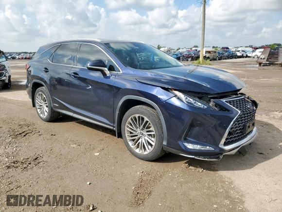 2022 Lexus RX 450hL Luxury with VIN JTJJGKFA8N2026687, listed as a Copart auction lot 66439125 with 39,177 mi miles and Salvage title. Bid and sale history available at DreamBid. Image 4.