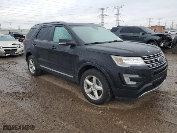 2017 Ford Explorer XLT with VIN 1FM5K8DH0HGD84004, listed as a Copart auction lot 44126095 with 94,116 mi miles and Salvage Title. Bid and sale history available at carsss.com. Image 4.