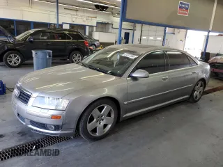 2005 Audi A8 L with VIN WAUML44EX5N012623, listed as a Copart auction lot 61337284 with 163,788 mi miles and Salvage Title. Bid and sale history available at carsss.com. Image 1.
