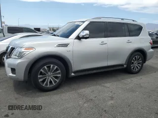 2020 Nissan Armada SL z VIN JN8AY2ND3L9108024, wystawiony jako Copart lot #54428445 z przebiegiem 96 916 mil mil oraz Szkoda całkowita • Salvage title. Historia ofert i sprzedaży dostępna na DreamBid. Obrazek 1.