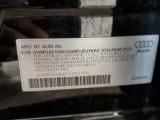 2007 Audi A4 3.2L z VIN WAUKH78E67A042166, wystawiony jako Copart lot #55356625 z przebiegiem 151 720 mil mil oraz Szkody całkowita. Historia ofert i sprzedaży dostępna na DreamBid. Obrazek 12.