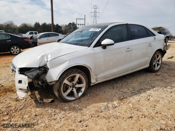 2015 Audi A3 2.0T Premium with VIN WAUBFGFF6F1002007, listed as a Copart auction lot 47058575 with 102,867 mi miles and Salvage Title. Bid and sale history available at carsss.com. Image 1.