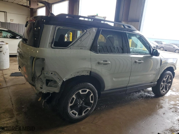 2024 Ford Bronco Sport Outer Banks with VIN 3FMCR9C65RRF36720, listed as a Copart auction lot 51610055 with 5,504 mi miles and Salvage Title. Bid and sale history available at carsss.com. Image 3.