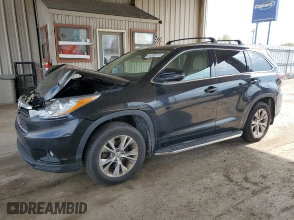 2015 Toyota Highlander XLE z VIN 5TDJKRFH6FS090633, wystawiony jako Copart lot #54089715 z przebiegiem 194 494 mil mil oraz Szkoda całkowita • Salvage title. Historia ofert i sprzedaży dostępna na DreamBid. Obrazek 1.