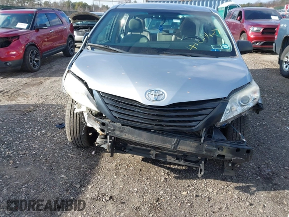 2015 Toyota Sienna L with VIN 5TDZK3DCXFS596277, listed as a IAAI auction lot 41229427 with 108,900 mi miles and . Bid and sale history available at DreamBid. Image 12.