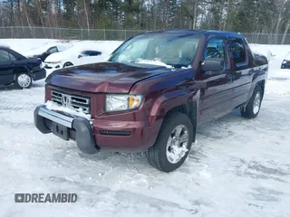 2007 Honda Ridgeline RT with VIN 2HJYK16267H544838, listed as a IAAI auction lot 41586748 with 153,410 mi miles. Bid and sale history available at carsss.com. Image 2.