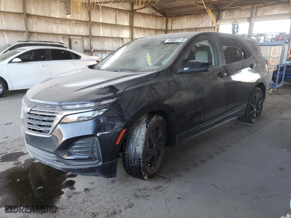 2024 Chevrolet Equinox LS with VIN 3GNAXHEG7RL172991, listed as a Copart auction lot 88887115 with 43,031 mi miles and Salvage Title. Bid and sale history available at carsss.com. Image 1.