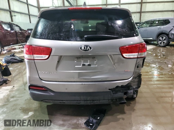 2016 Kia Sorento LX with VIN 5XYPGDA35GG048091, listed as a Copart auction lot 86768774 with 105,072 mi miles and Salvage Title. Bid and sale history available at DreamBid. Image 6.