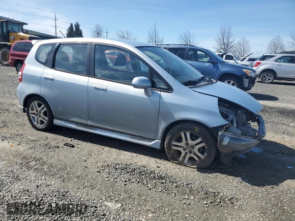 2008 Honda Fit Sport with VIN JHMGD38698S067935, listed as a Copart auction lot 50264995 with 142,268 mi miles and Salvage Title. Bid and sale history available at carsss.com. Image 4.
