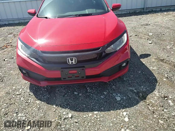 2019 Honda Civic Sedan Sport with VIN 2HGFC2F80KH604206, listed as a Copart auction lot 51658615 with 75,195 mi miles and Salvage Title. Bid and sale history available at carsss.com. Image 11.