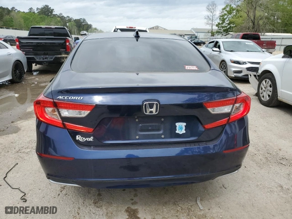 2020 Honda Accord Sedan LX with VIN 1HGCV1F17LA005328, listed as a Copart auction lot 50844185 with 75,275 mi miles and Salvage Title. Bid and sale history available at carsss.com. Image 6.