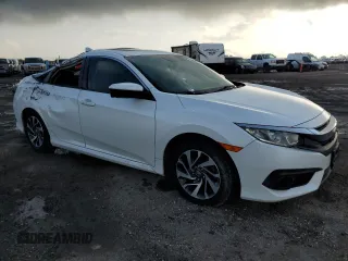 2017 Honda Civic EX with VIN 19XFC2F87HE079437, listed as a Copart auction lot 53639505 with 80,829 mi miles and Salvage Title. Bid and sale history available at DreamBid. Image 4.