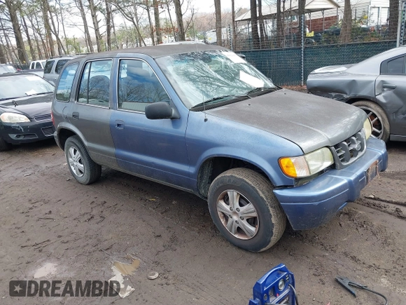 2001 Kia Sportage with VIN KNDJB723515095478, listed as a IAAI auction lot 41823976 with 185,652 mi miles. Bid and sale history available at carsss.com. Image 1.