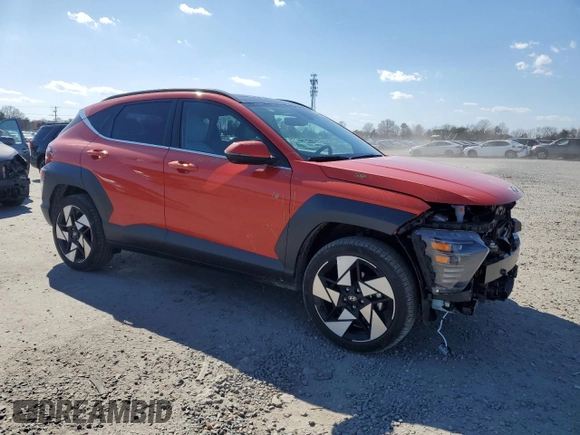2024 Hyundai Kona Limited with VIN KM8HECA36RU082705, listed as a Copart auction lot 50739995 with 10,894 mi miles and Salvage Title. Bid and sale history available at carsss.com. Image 4.