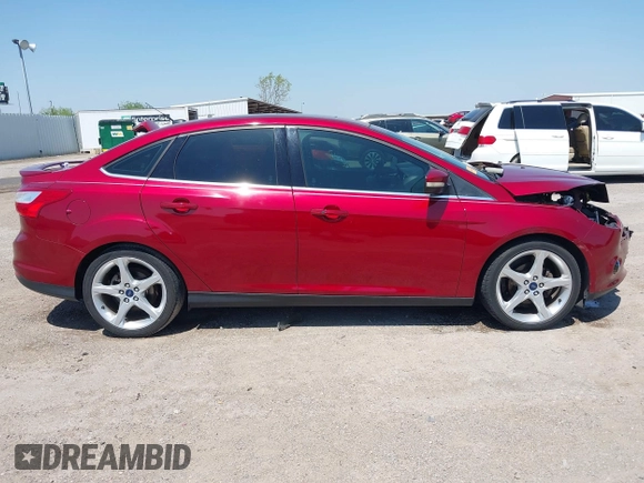 2013 Ford Focus Titanium with VIN 1FADP3J23DL334161, listed as a IAAI auction lot 41987758 with 117,665 mi miles and . Bid and sale history available at carsss.com. Image 13.