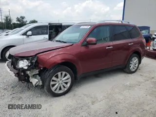 2011 Subaru Forester X Touring with VIN JF2SHAGC0BH756490, listed as a Copart auction lot 59112195 with 158,137 mi miles and Salvage title. Bid and sale history available at DreamBid. Image 1.