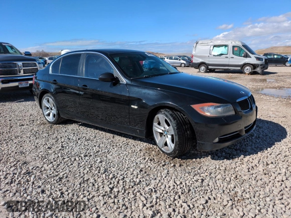 2008 BMW 3 Series 335xi with VIN WBAVD53538A009258, listed as a Copart auction lot 46369055 with 167,497 mi miles and Salvage Title. Bid and sale history available at carsss.com. Image 4.