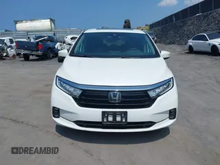 2022 Honda Odyssey EX-L with VIN 5FNRL6H79NB054120, listed as a IAAI auction lot 41694040 with 55,036 mi miles and . Bid and sale history available at DreamBid. Image 12.
