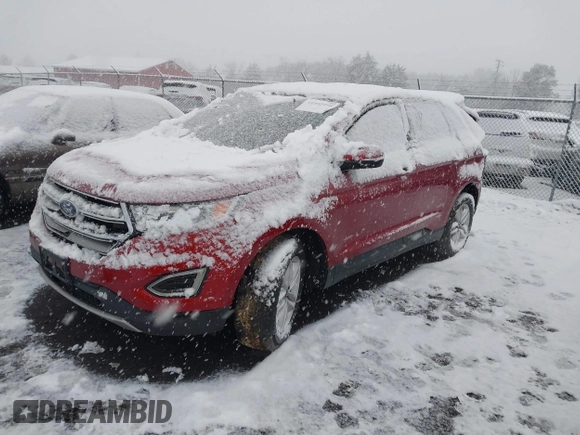 2015 Ford Edge SEL with VIN 2FMTK4J82FBC08483, listed as a IAAI auction lot 41552998 with 124,720 mi miles. Bid and sale history available at carsss.com. Image 19.