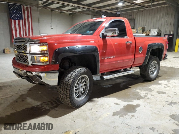2015 Chevrolet Silverado 1500 LT with VIN 1GCNKREC3FZ388319, listed as a Copart auction lot 86914304 with 42,428 mi miles and Salvage Title. Bid and sale history available at carsss.com. Image 1.