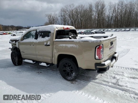 2021 GMC Canyon 4WD AT4 w/Leather with VIN 1GTG6FEN8M1279301, listed as a Copart auction lot 89373145 with 34,035 mi miles and Salvage Title. Bid and sale history available at carsss.com. Image 2.