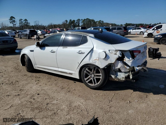 2013 Kia Optima SX w/Limited Pkg with VIN 5XXGR4A63DG159176, listed as a Copart auction lot 46839775 with 163,483 mi miles and Salvage Title. Bid and sale history available at carsss.com. Image 2.