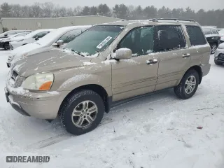 2003 Honda Pilot EX with VIN 2HKYF18663H617586, listed as a Copart auction lot 44119245 with 223,037 mi miles and Salvage Title. Bid and sale history available at carsss.com. Image 1.