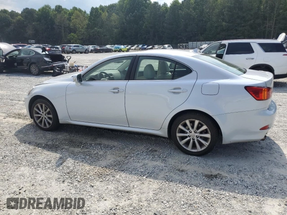 2009 Lexus IS 250 with VIN JTHCK262995034402, listed as a Copart auction lot 57380955 with 152,563 mi miles and Salvage title. Bid and sale history available at DreamBid. Image 2.