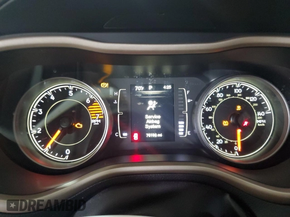 2017 Jeep Cherokee Latitude with VIN 1C4PJLCB5HW502666, listed as a Copart auction lot 60017035 with 76,192 mi miles and Clean title. Bid and sale history available at DreamBid. Image 9.