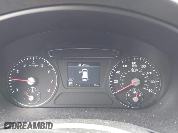 2019 Kia Sorento LX V6 with VIN 5XYPG4A5XKG489337, listed as a IAAI auction lot 41848949 with 101,510 mi miles. Bid and sale history available at carsss.com. Image 7.