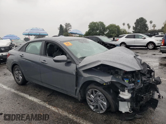 2024 Hyundai Elantra SEL with VIN KMHLM4DG2RU750940, listed as a Copart auction lot 48067605 with 5,326 mi miles and Salvage Title. Bid and sale history available at carsss.com. Image 4.
