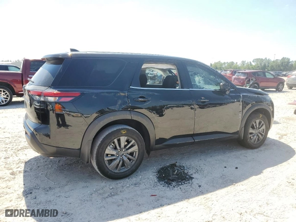 2023 Nissan Pathfinder S with VIN 5N1DR3AA9PC248736, listed as a Copart auction lot 74374624 with 14,354 mi miles and Salvage Title. Bid and sale history available at carsss.com. Image 3.