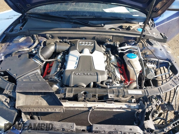 2013 Audi S5 Premium Plus with VIN WAUCGAFR0DA009850, listed as a IAAI auction lot 41351774 with 117,992 mi miles. Bid and sale history available at carsss.com. Image 9.