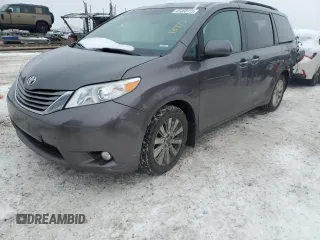 2014 Toyota Sienna Ltd with VIN 5TDDK3DC9ES078041, listed as a Copart auction lot 45488115 with 134,480 mi miles and Salvage Title. Bid and sale history available at carsss.com. Image 1.