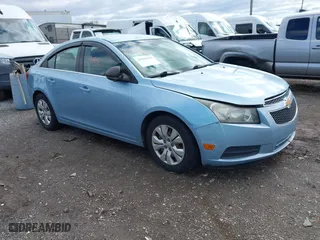 2012 Chevrolet Cruze LS with VIN 1G1PC5SH3C7174431, listed as a IAAI auction lot 41809195 with 170,983 mi miles. Bid and sale history available at carsss.com. Image 1.