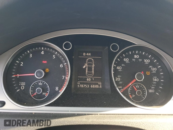 2014 Volkswagen CC Sport with VIN WVWAP7AN7EE506423, listed as a Copart auction lot 50435395 with 178,753 mi miles and Salvage Title. Bid and sale history available at carsss.com. Image 9.