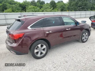 2015 Acura MDX with VIN 5FRYD4H29FB015576, listed as a Copart auction lot 63522315 with 66,884 mi miles and Salvage title. Bid and sale history available at DreamBid. Image 3.