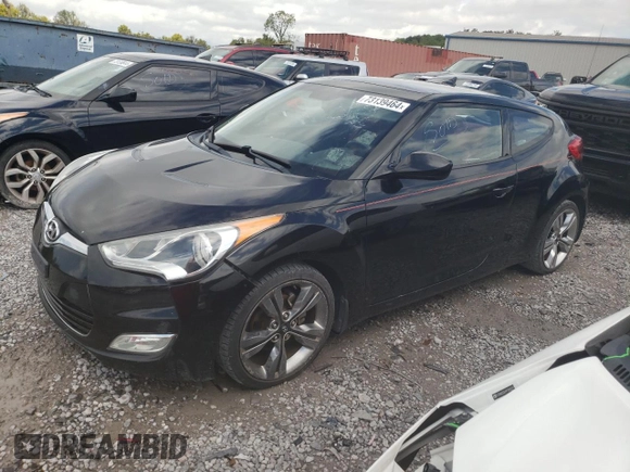 2012 Hyundai Veloster w/Red Int with VIN KMHTC6AD6CU026250, listed as a Copart auction lot 73139464 with 215,374 mi miles and Clean title. Bid and sale history available at DreamBid. Image 1.