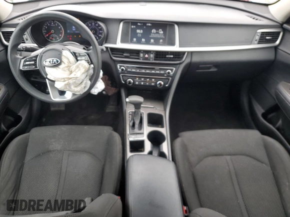 2019 Kia Optima LX with VIN 5XXGT4L32KG331490, listed as a Copart auction lot 55242975 with 104,500 mi miles and Clean title. Bid and sale history available at DreamBid. Image 8.