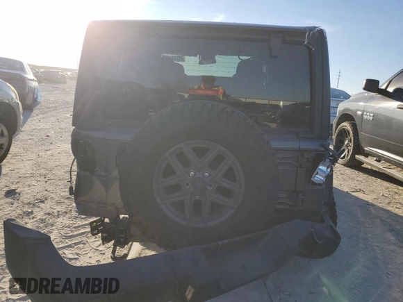 2024 Jeep Wrangler Sport S with VIN 1C4PJXDG9RW204575, listed as a Copart auction lot 46354145 with 29,874 mi miles and Salvage title. Bid and sale history available at DreamBid. Image 6.