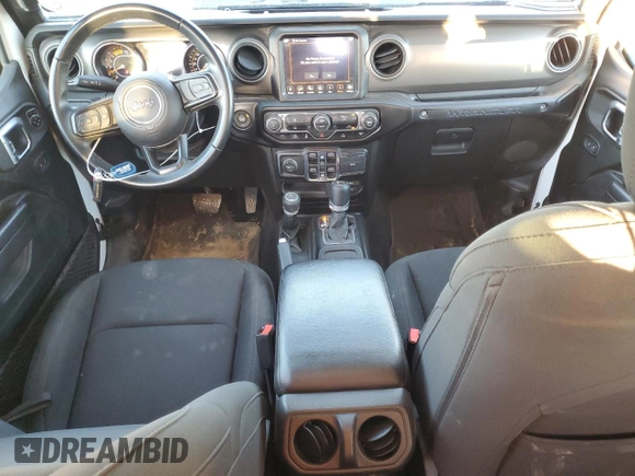 2022 Jeep Wrangler Unlimited Willys Sport with VIN 1C4HJXDM7NW145806, listed as a Copart auction lot 46851705 with 28,357 mi miles and Salvage Title. Bid and sale history available at DreamBid. Image 8.